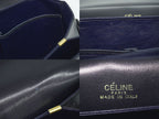 Celine Carriage Shoulder Bag Leather Navy — view 9