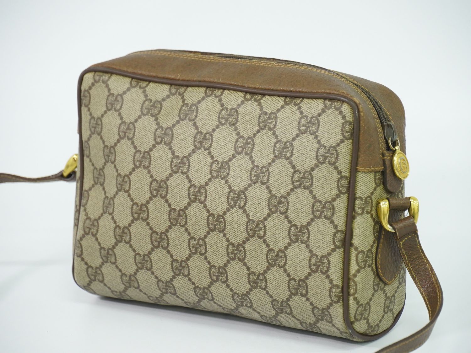 Gucci Sherry Line GG Supreme Shoulder Bag Pochette Beige Shelly — view 2