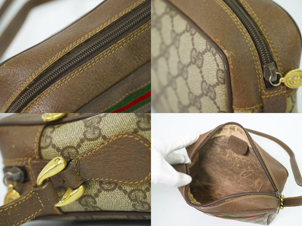 Gucci Sherry Line GG Supreme Shoulder Bag Pochette Beige Shelly — view 8
