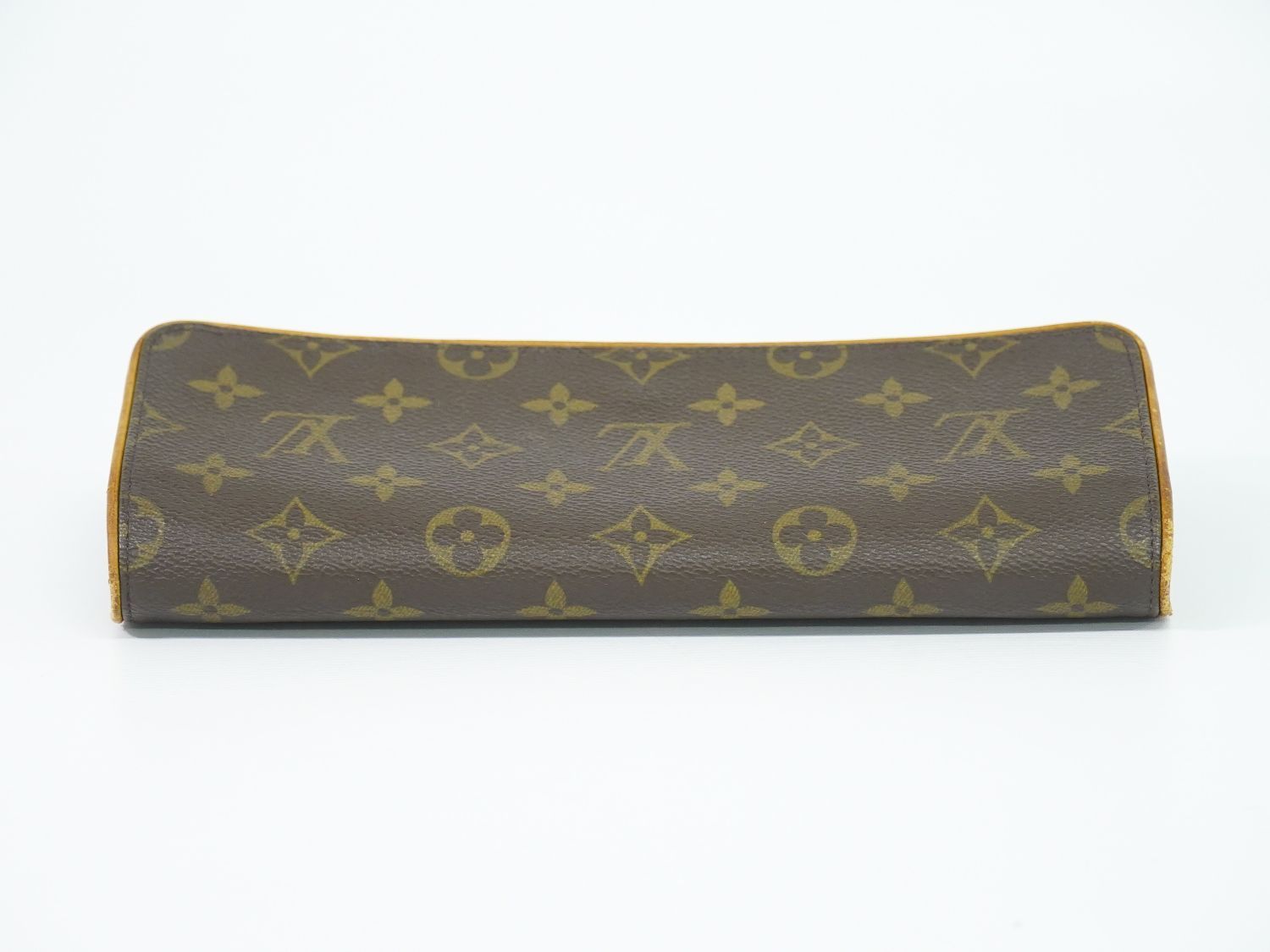 Louis Vuitton LV Pochette Twin GM Monogram Clutch Pouch Brown — view 5