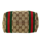 Gucci Tote GG Pattern Sherry Beige Dark Brown Multi Mini Bag Leather — view 5