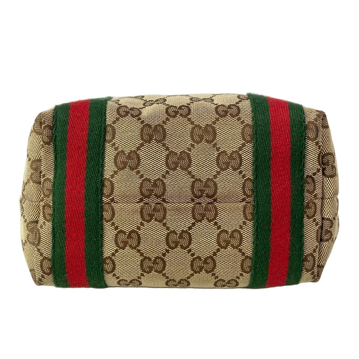 Gucci Tote GG Pattern Sherry Beige Dark Brown Multi Mini Bag Leather — view 5