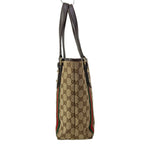 Gucci Tote GG Pattern Sherry Beige Dark Brown Multi Mini Bag Leather — view 4