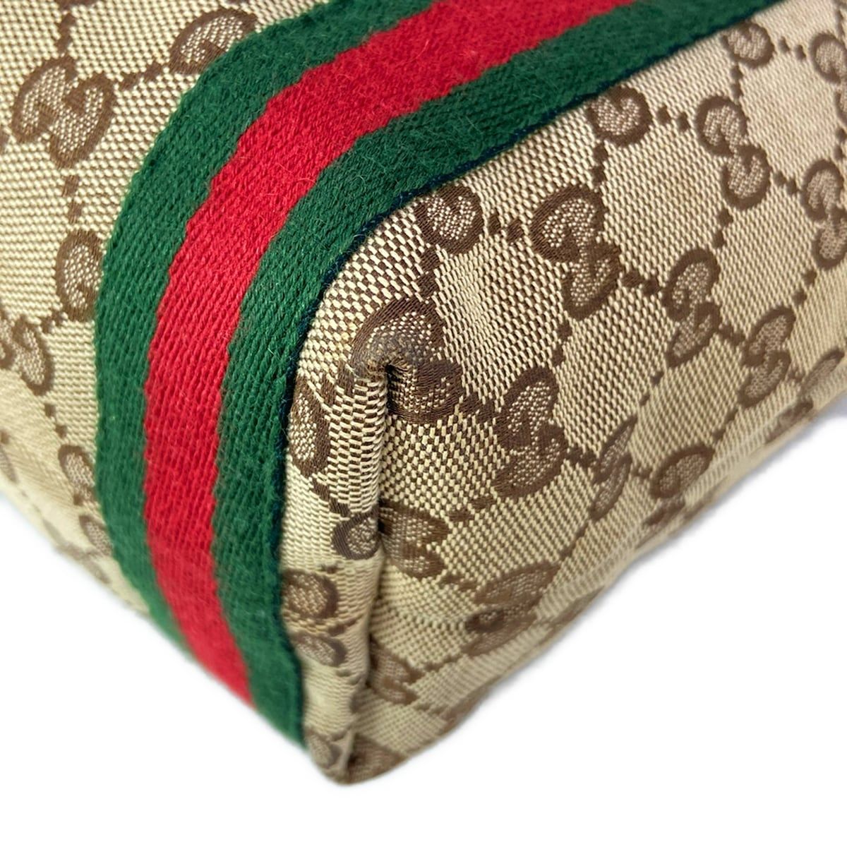 Gucci Tote GG Pattern Sherry Beige Dark Brown Multi Mini Bag Leather — view 6