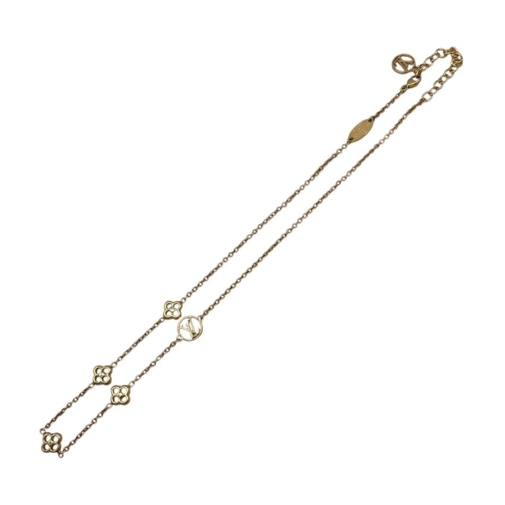 Louis Vuitton Necklace Flower Full Monogram Gold — view 3