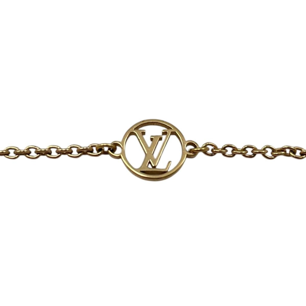 Louis Vuitton Necklace Flower Full Monogram Gold — view 5