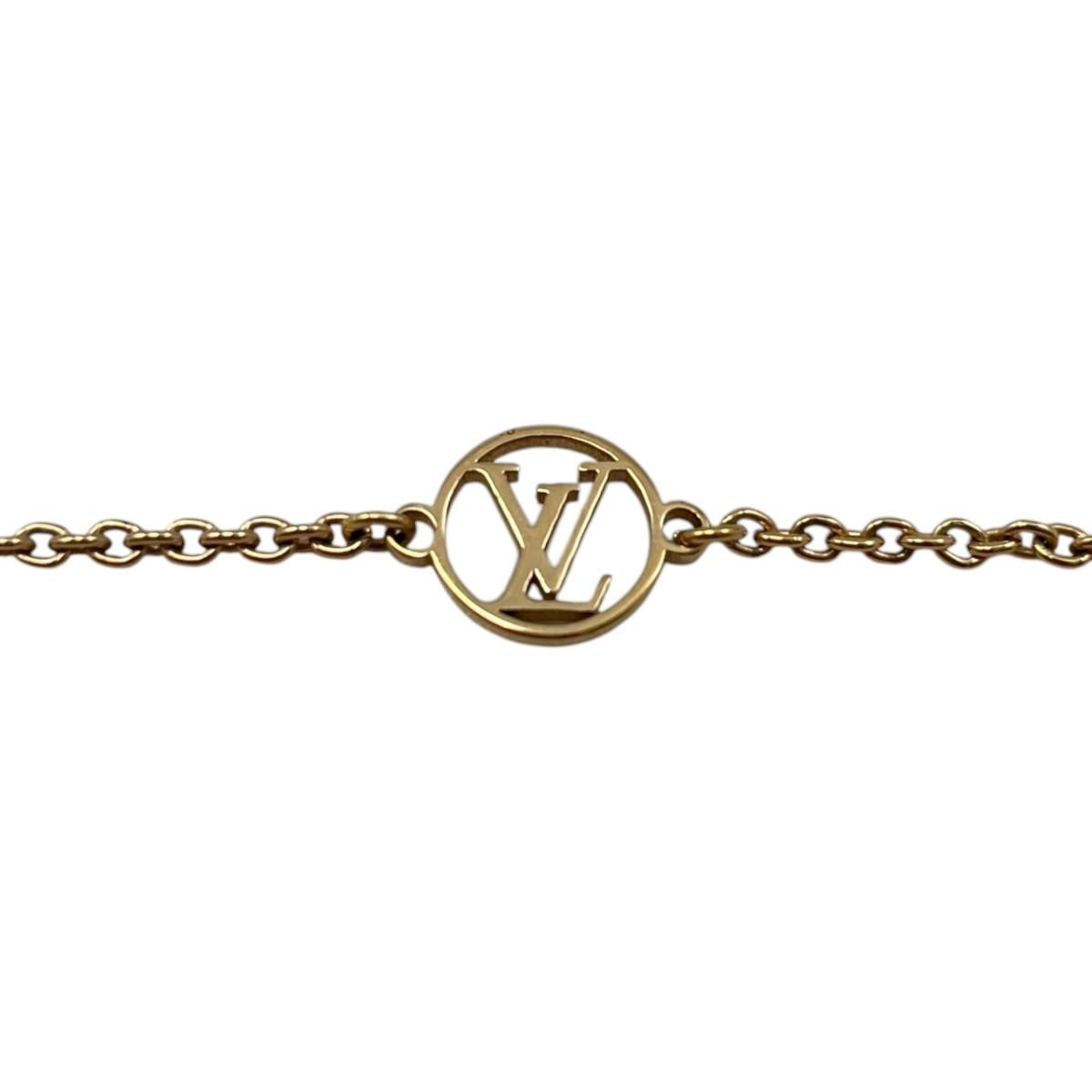 Louis Vuitton Necklace Flower Full Monogram Gold — view 5