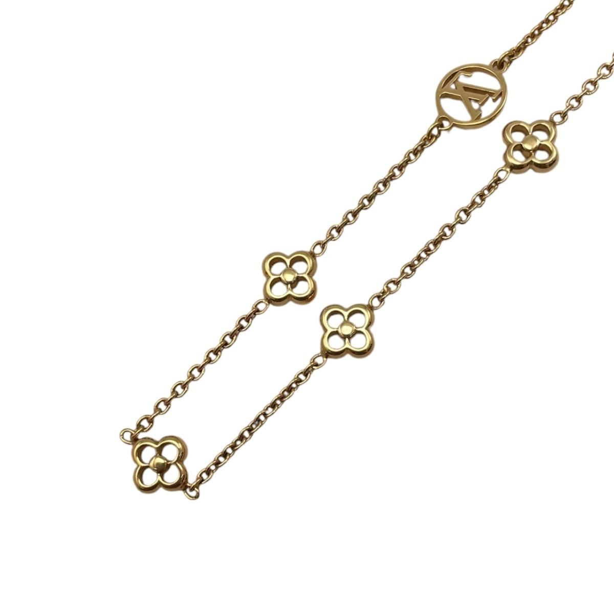 Louis Vuitton Necklace Flower Full Monogram Gold — view 2