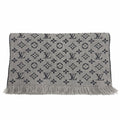 Louis Vuitton Echarpe Monogram Classic Wool Scarf Gray