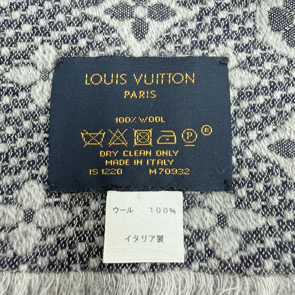 Louis Vuitton Echarpe Monogram Classic Wool Scarf Gray — view 6