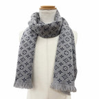 Louis Vuitton Echarpe Monogram Classic Wool Scarf Gray — view 2