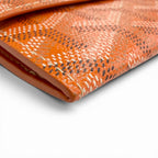 Goyard Marini in Canvas Leather Coin Case Compact Wallet Orange — view 5