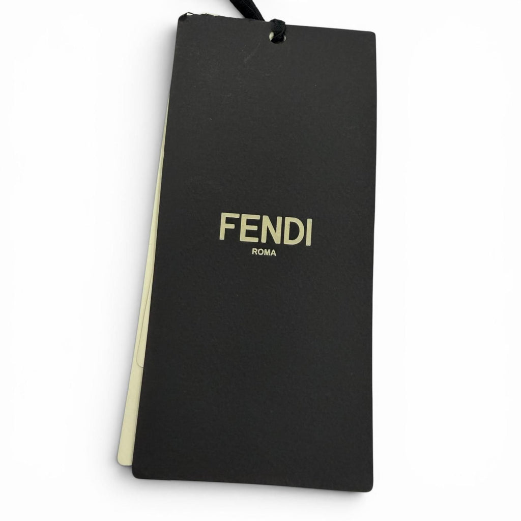 Fendi Mini Strap Leather Ribbon Shoulder Black — view 8