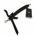 Fendi Mini Strap Leather Ribbon Shoulder Black