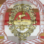 Hermes Carre 90 Gavroche Della Cavalleria Silk 100% Double Face Scarf Multi — view 9