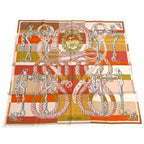 Hermes Carre 90 Gavroche Della Cavalleria Silk 100% Double Face Scarf Multi