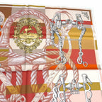 Hermes Carre 90 Gavroche Della Cavalleria Silk 100% Double Face Scarf Multi — view 5