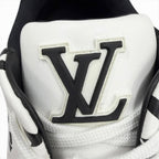 Louis Vuitton LV Trainer Line Upcycled Leather LV Logo Low Cut Sneakers White — view 6