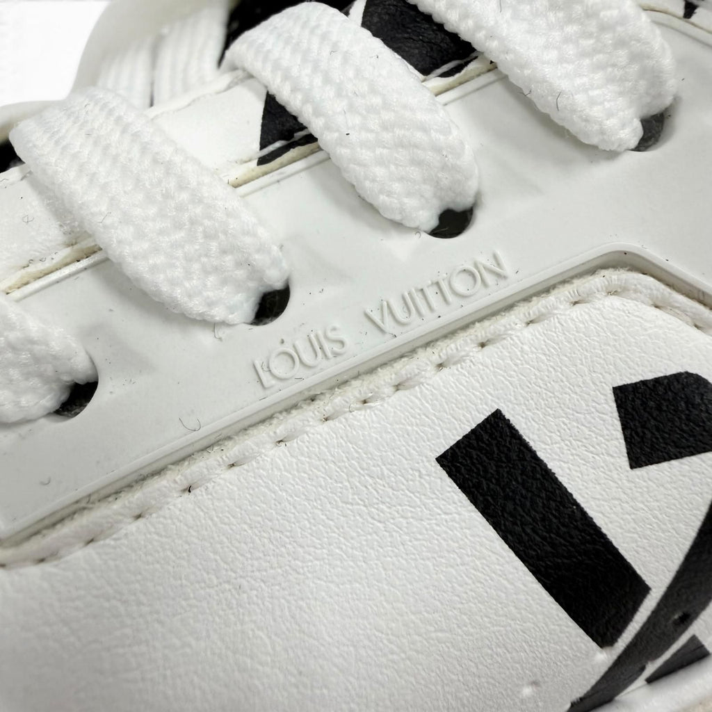 Louis Vuitton LV Trainer Line Upcycled Leather LV Logo Low Cut Sneakers White — view 8