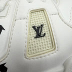 Louis Vuitton LV Trainer Line Upcycled Leather LV Logo Low Cut Sneakers White — view 7