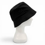 Prada Re-Nylon Triangle Logo Hat Bucket Hat Black — view 5