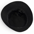 Prada Re-Nylon Triangle Logo Hat Bucket Hat Black — view 6