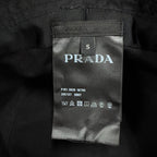 Prada Re-Nylon Triangle Logo Hat Bucket Hat Black — view 8