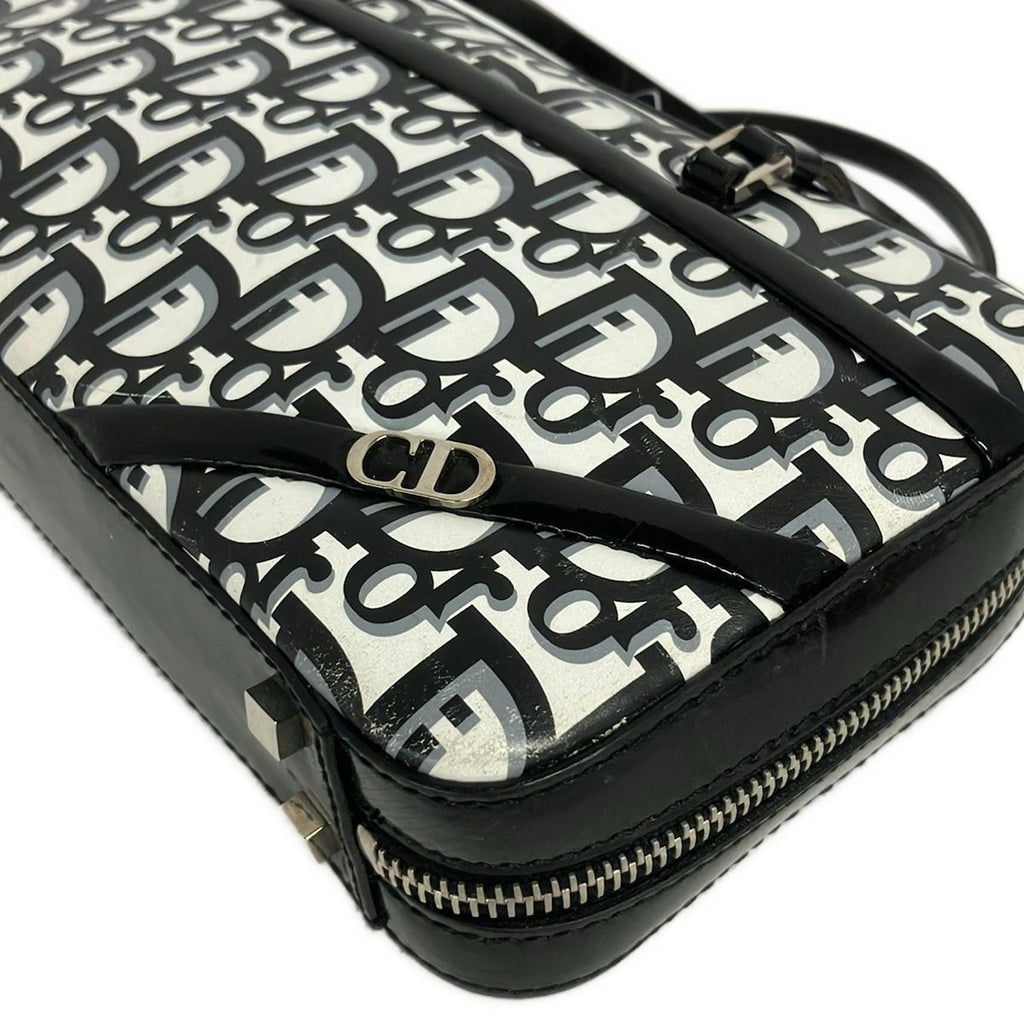 Dior Trotter White Black Gray Mini Bag Leather — view 6