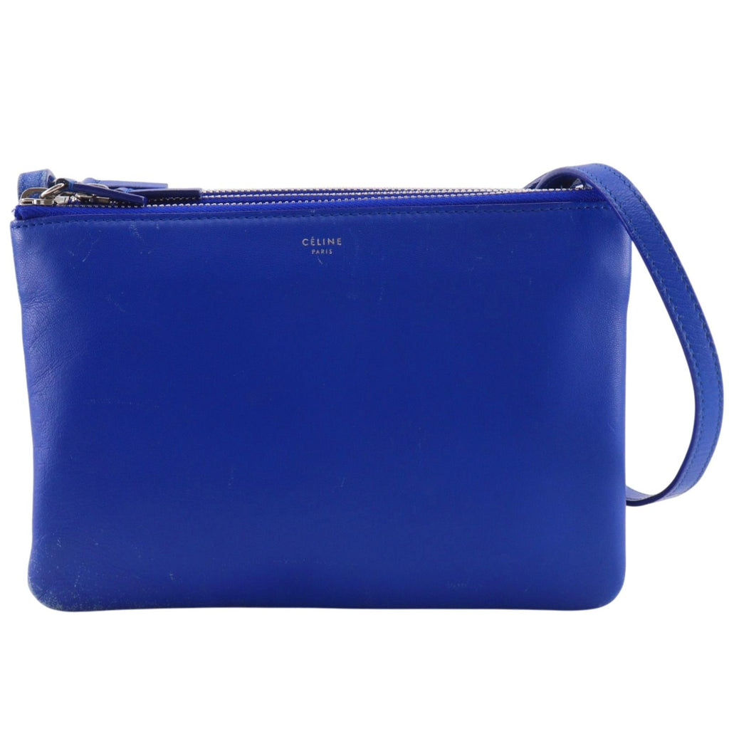 Celine Trio Small Lambskin Blue Shoulder