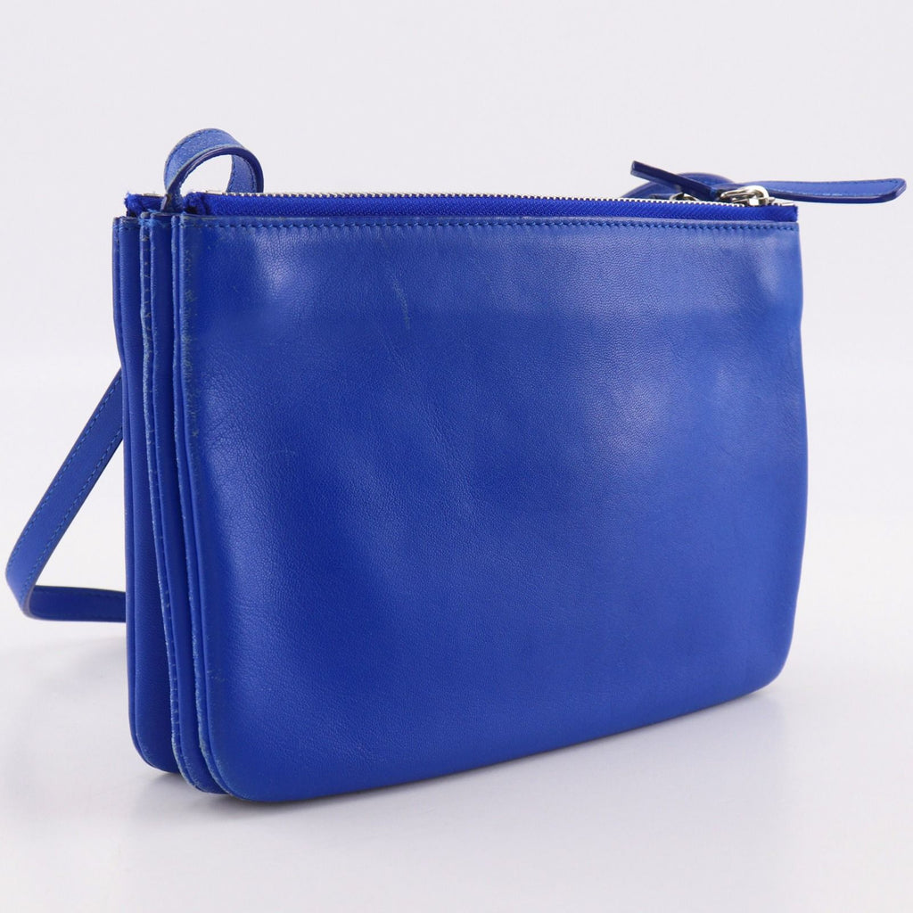 Celine Trio Small Lambskin Blue Shoulder — view 3