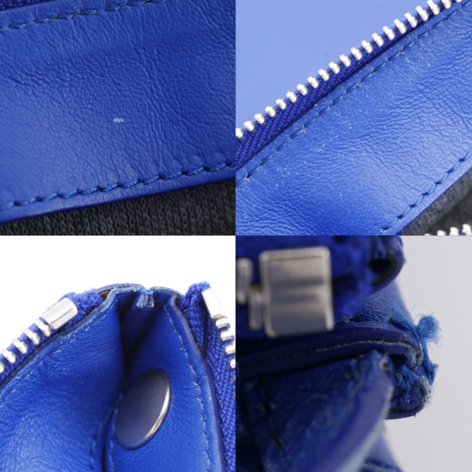 Celine Trio Small Lambskin Blue Shoulder — view 8