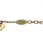 Louis Vuitton Necklace Collier Blue Monogram Flower LV Circle Gold — view 9