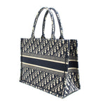 Dior Oblique Embroidery Book Tote Navy — view 2