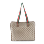 Gucci GG Supreme Sherry Line Leather Tote Shoulder Business Document — view 3