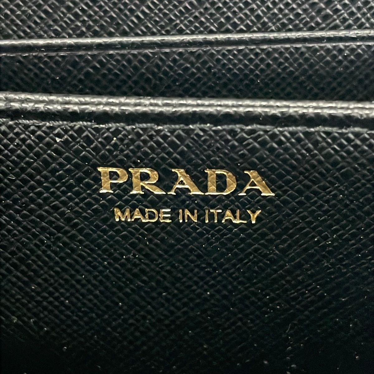Prada Coin Case Black Zip Around Leather — view 4