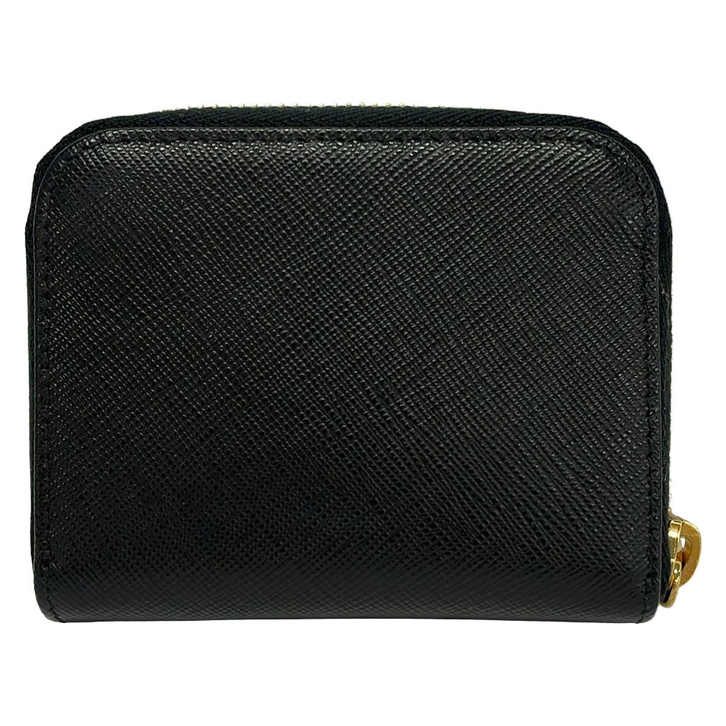 Prada Coin Case Black Zip Around Leather — view 2