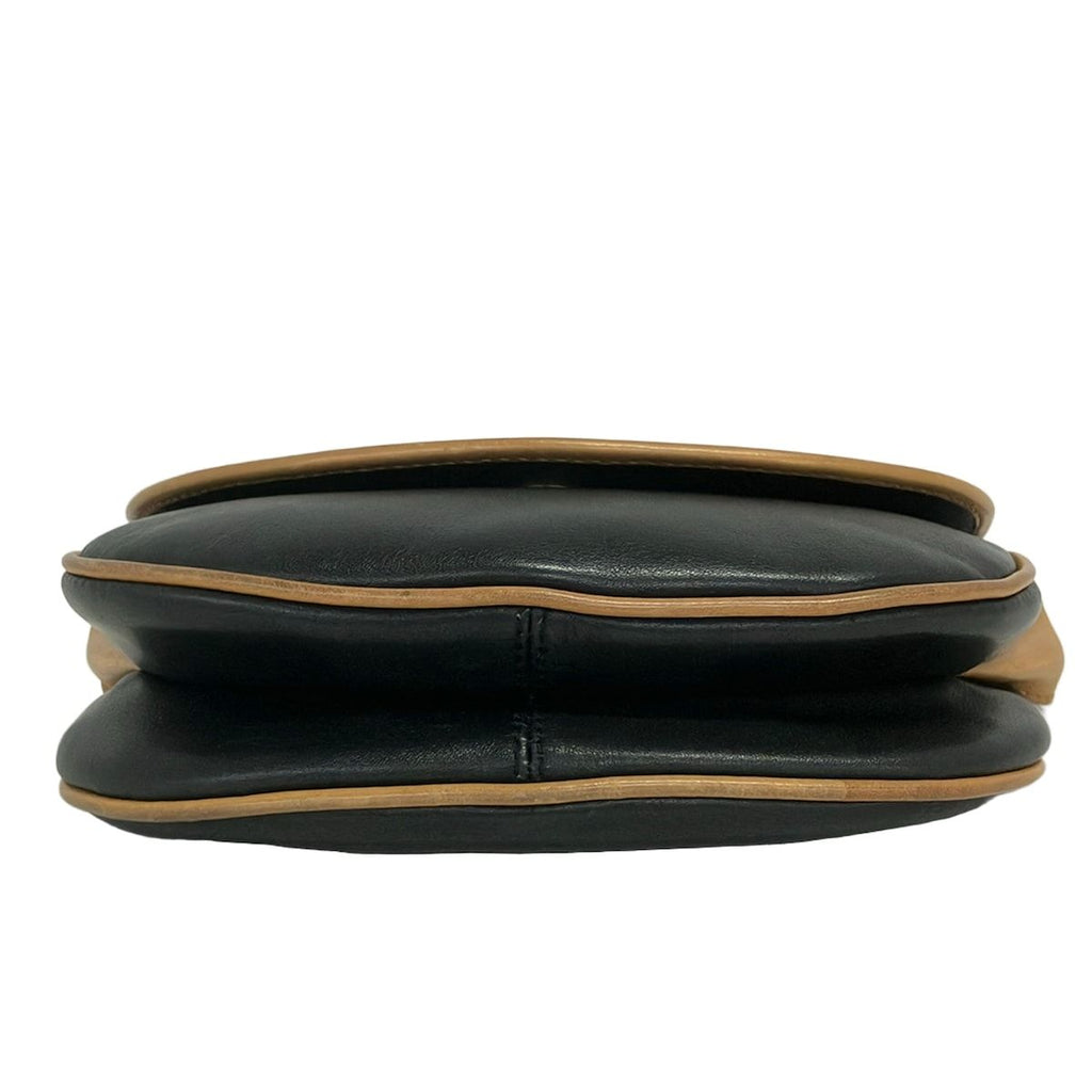 Celine Shoulder Bag Black Beige Leather — view 5