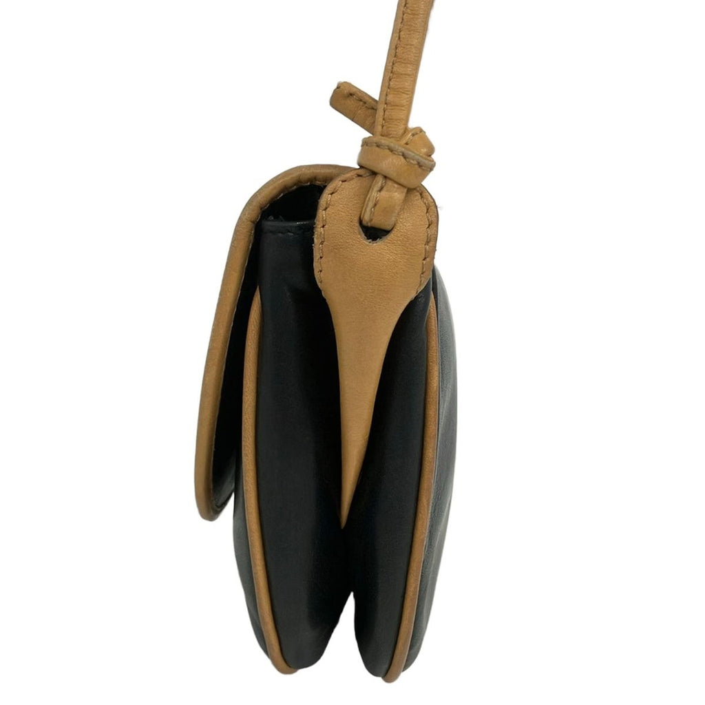 Celine Shoulder Bag Black Beige Leather — view 4