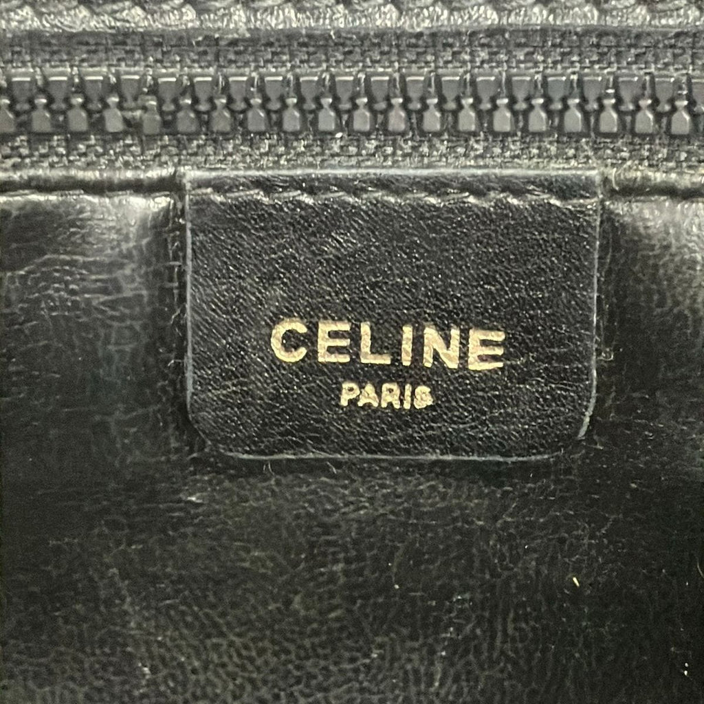 Celine Shoulder Bag Black Beige Leather — view 8