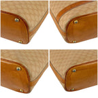Celine Pouch Shoulder Bag Macadam Triomphe Beige Leather — view 5