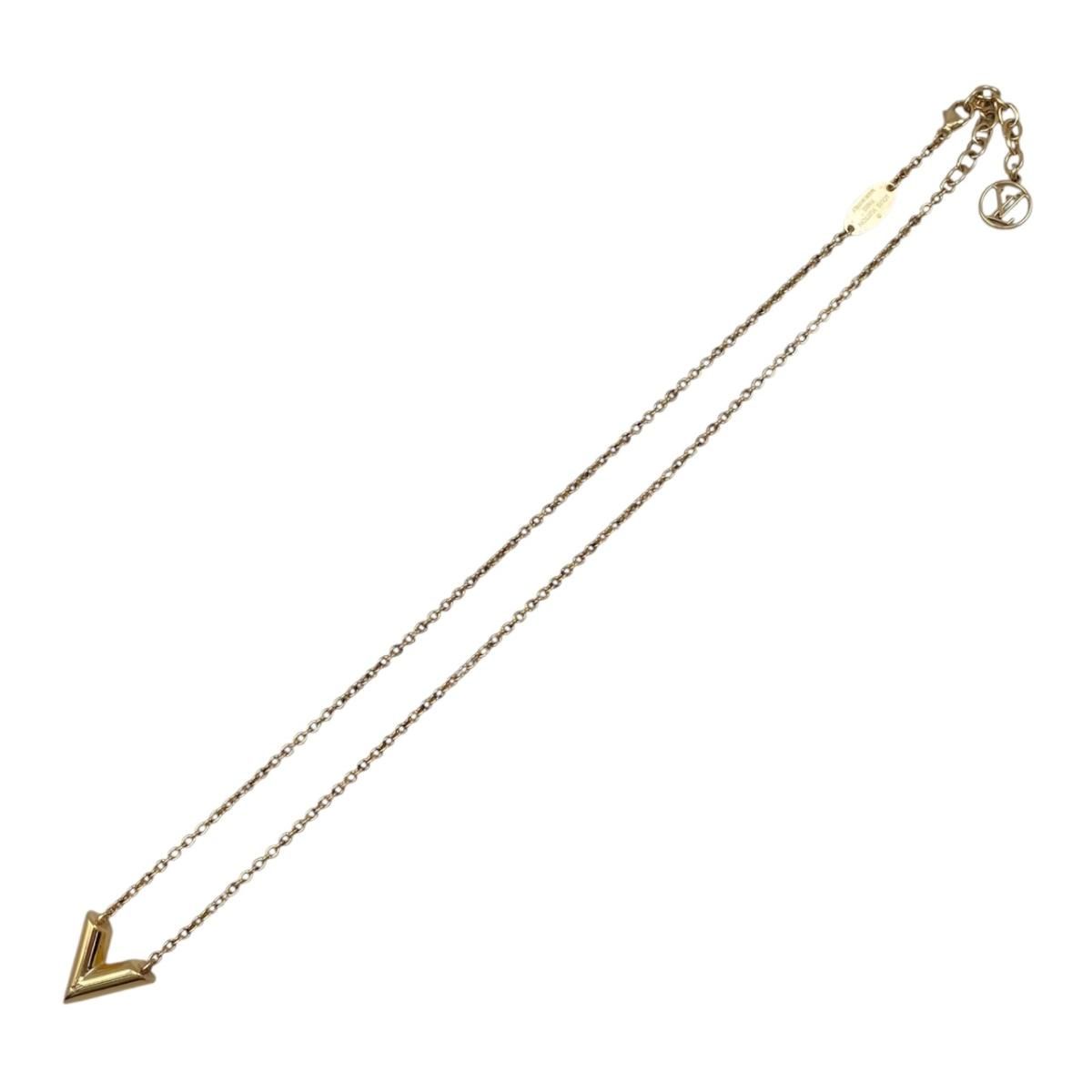 Louis Vuitton Necklace Essential Logo Gold — view 6