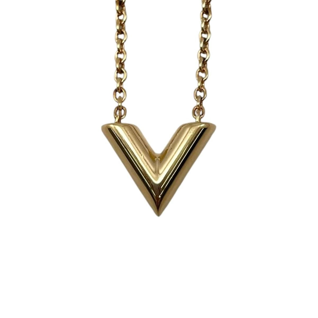 Louis Vuitton Necklace Essential Logo Gold — view 4