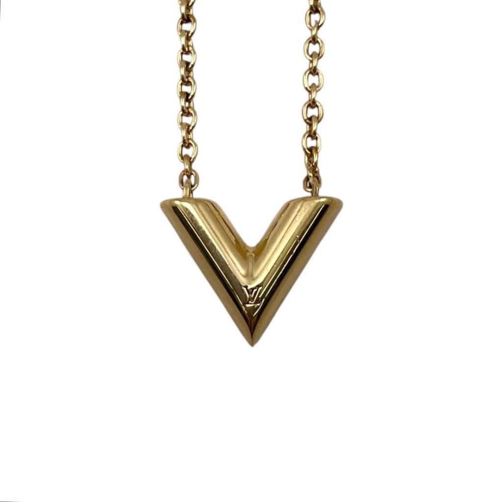 Louis Vuitton Necklace Essential Logo Gold — view 3