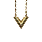 Louis Vuitton Necklace Essential Logo Gold — view 3