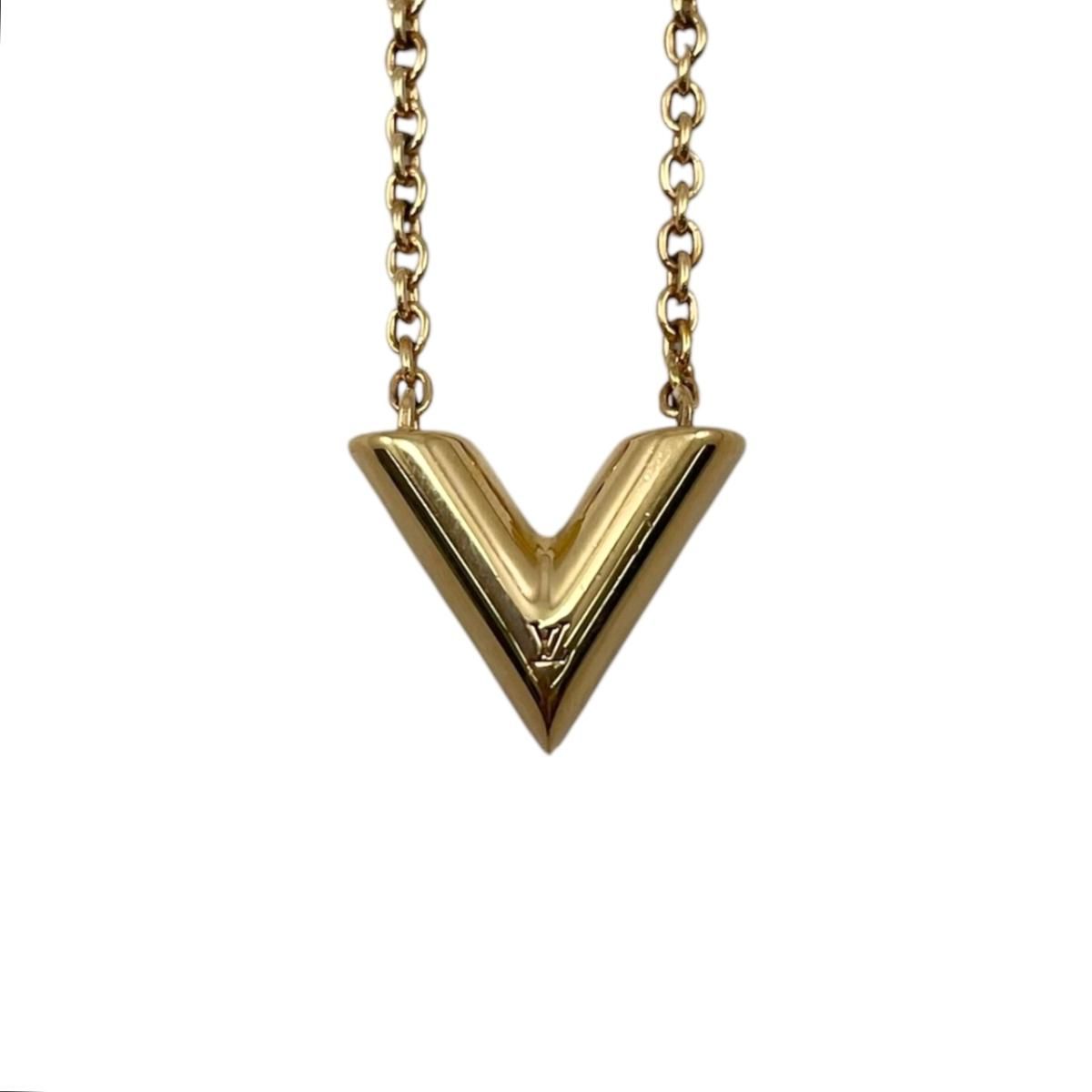 Louis Vuitton Necklace Essential Logo Gold — view 3