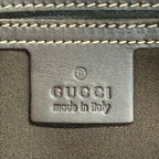 Gucci Shoulder Bag GG Plus Supreme Beige Dark Brown Leather — view 8