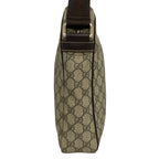 Gucci Shoulder Bag GG Plus Supreme Beige Dark Brown Leather — view 4