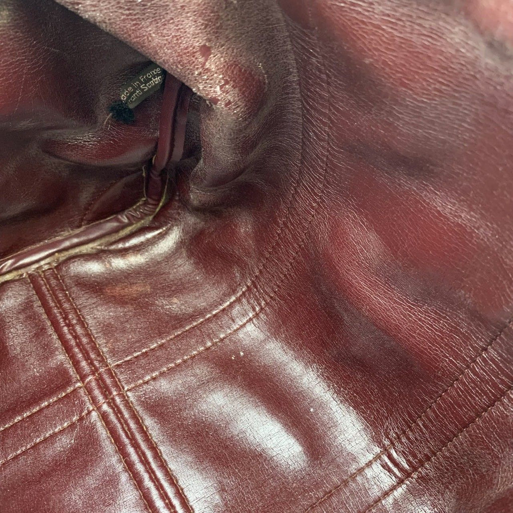 Dior Trotter Boston Bag Canvas Leather Wine Red Bordeaux Brown — view 7