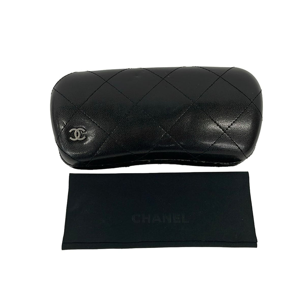 Chanel Sunglasses Bordeaux Silver CC Logo Eyewear — view 6
