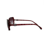 Chanel Sunglasses Bordeaux Silver CC Logo Eyewear — view 2